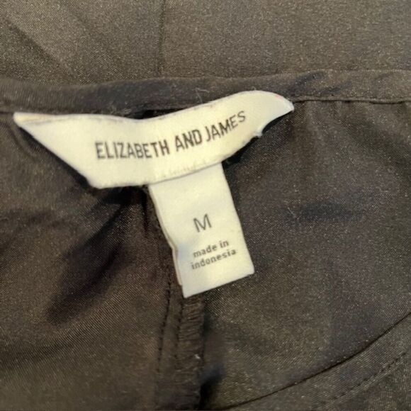 Elizabeth and James Black Camisole Cami Adjustable Spaghetti Straps Size Medium - Picture 4 of 9